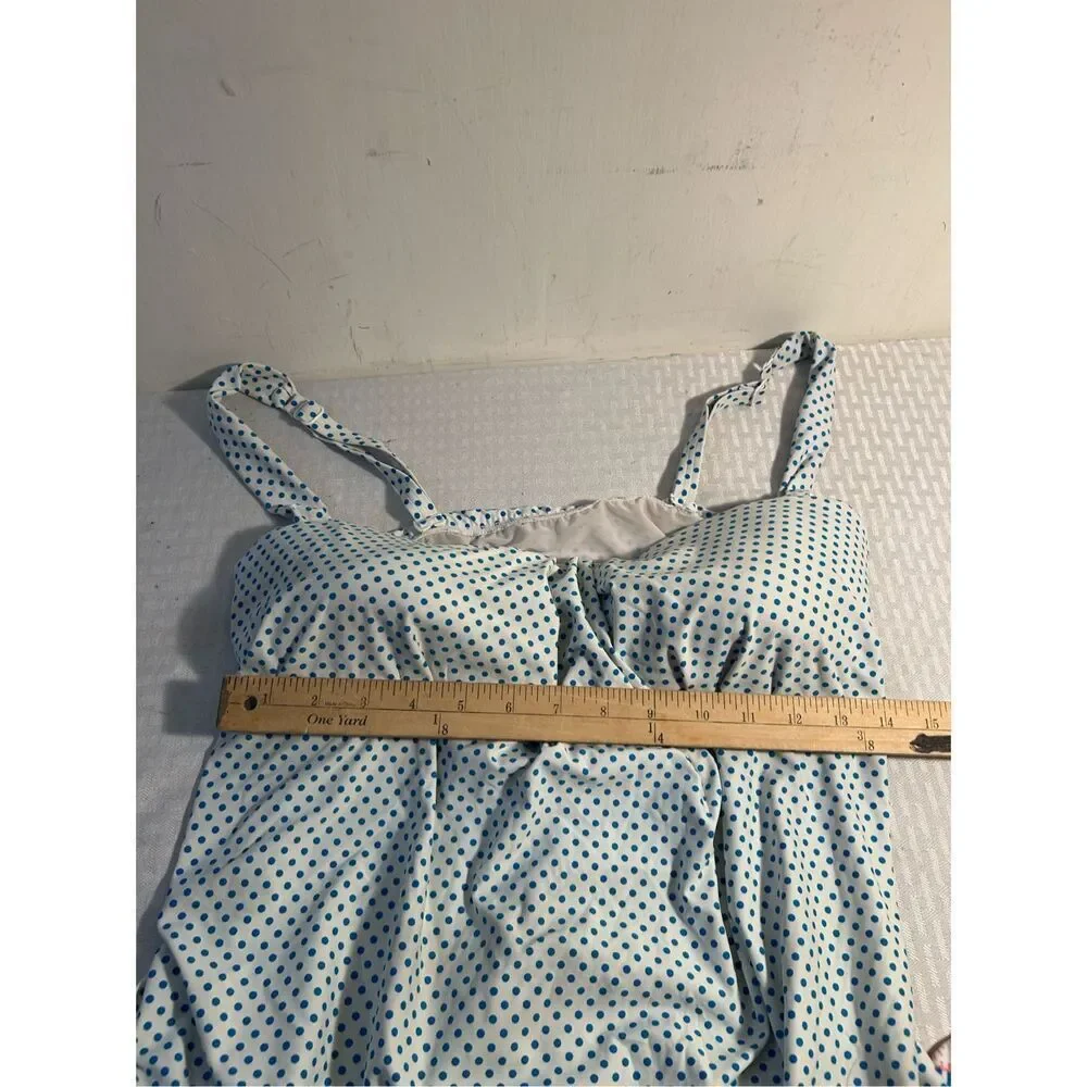 Coco reef‎ halter swim top 34dd bra slimming dots flowers rn#85736 - Picture 10 of 11